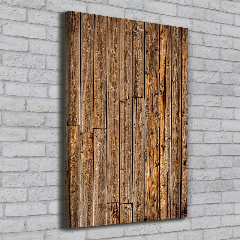 Wooden Wall - Wrapped Canvas Print