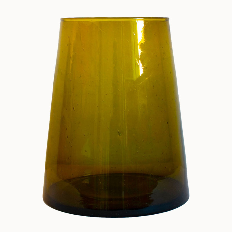Vase marocain en verre fabriqué à la main