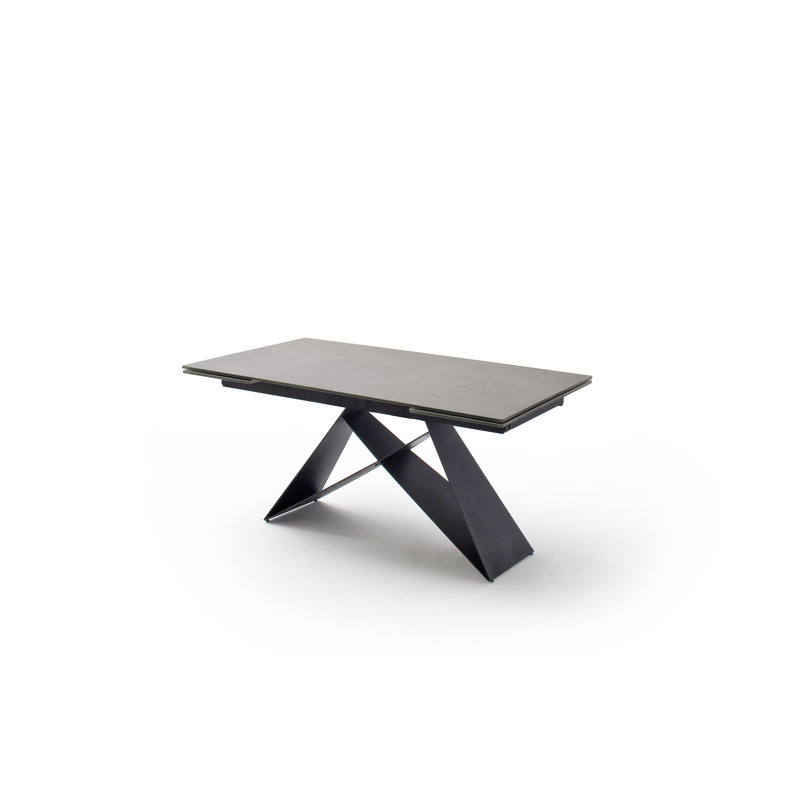 Reed Metal Base Dining Table, Anthrazit