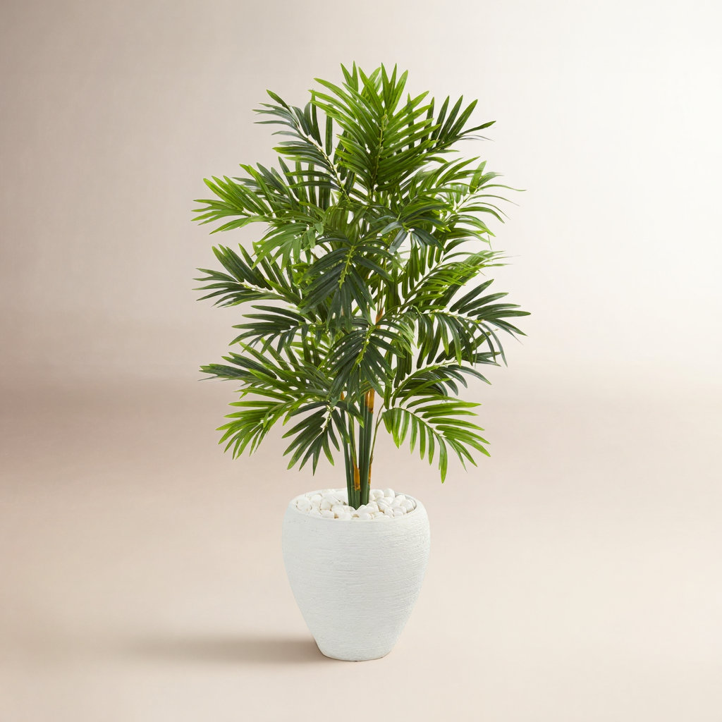 Plant, White, 48" H x 26" W x 26" D
