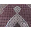 Tapis rouge / gris en coton noué à la main Aguon-1860952762