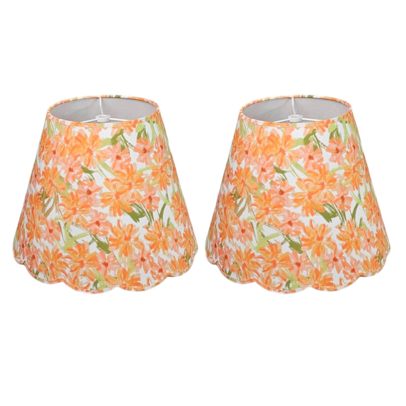 Abat-jour empire en tissu 10 "H
