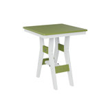 Berlin Gardens Harbor Regular Top With White Base Square Bar Table