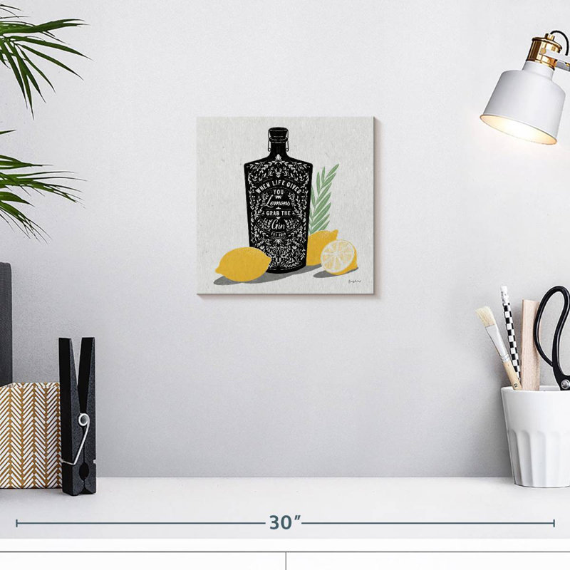 Tergel fruité spiritueux gin, H 10 po x l 10 po