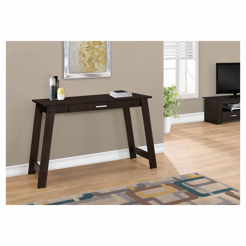 Bureau d'ordinateur à domicile avec tiroirs de rangement, Espresso