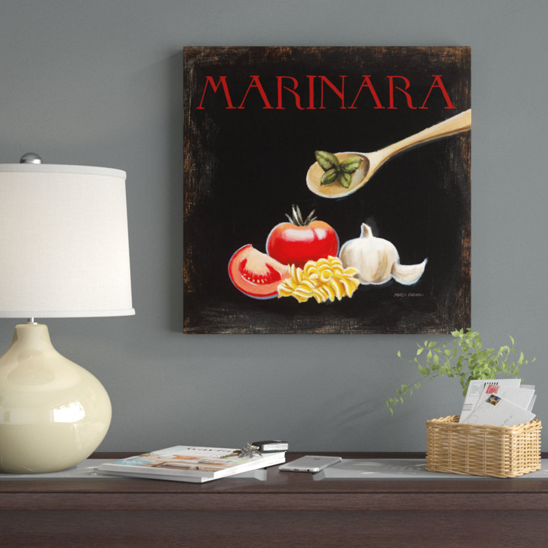 «Italian Cuisine IV» par Marco Fabiano, reproduction d'art sur toile non encadrée, H 20 po x l 20 po