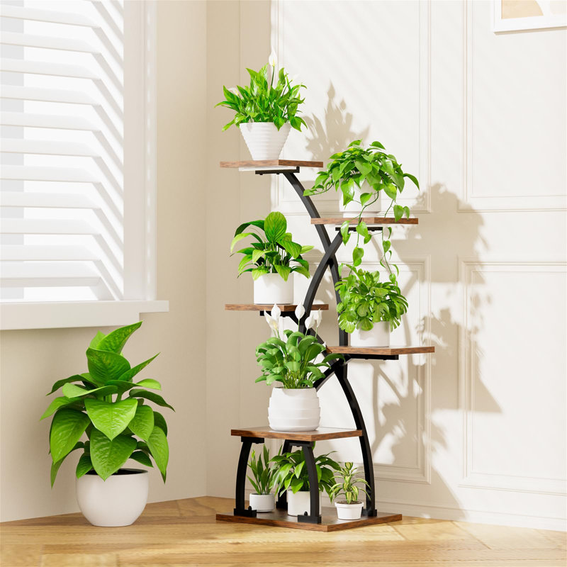 Iron 6 Tier Plant Stand Set of 8