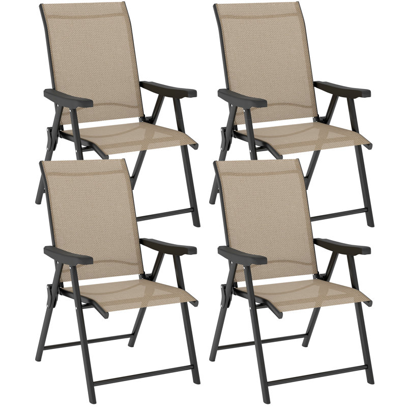 Folding Patio Dining, Black/Grey