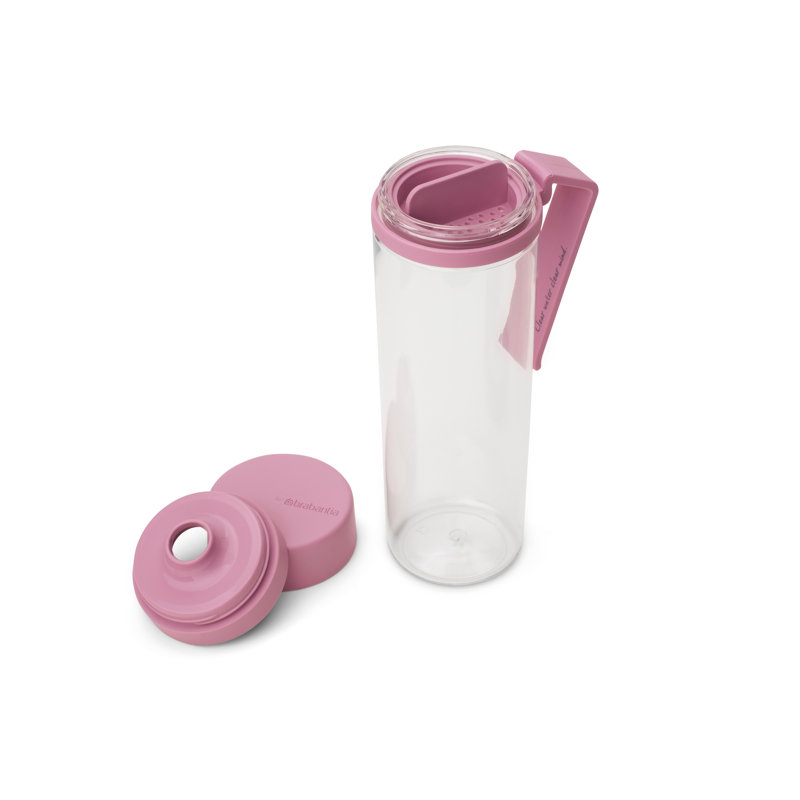 Bouteille d'eau Make & Take avec filtre à fruits de 16,9 oz liq. (500 ml) de Brabantia, Rose lilas