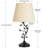 25'' Black Metal Table Lamp with Touch Control and USB A&C-15139735