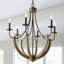 Tybee 6 - Light Dimmable Empire Chandelier