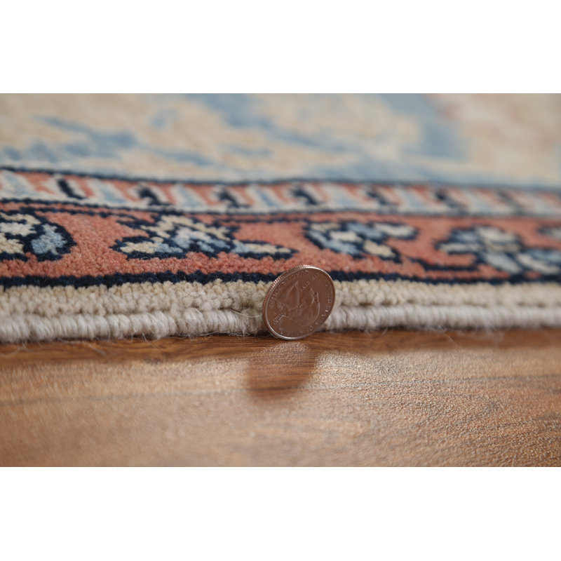 Tapis turc floral en laine Bakhtiari noué à la main 9 x 12