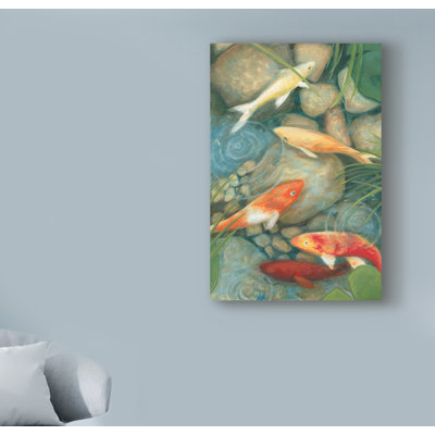 Reflecting Koi I - reproduction sur toile