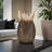 Rochella Modern Aluminum Metal Decorative Vase with Geometric Textured Design - Contemporary Accent for Elegant Decor-86749034-86749035