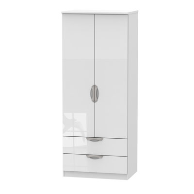Ratley 2 Door Manufactured Wood Wardrobe