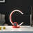 C Shape LED Table Lamp With USB, Wireless Charging, And Touch Dimmer