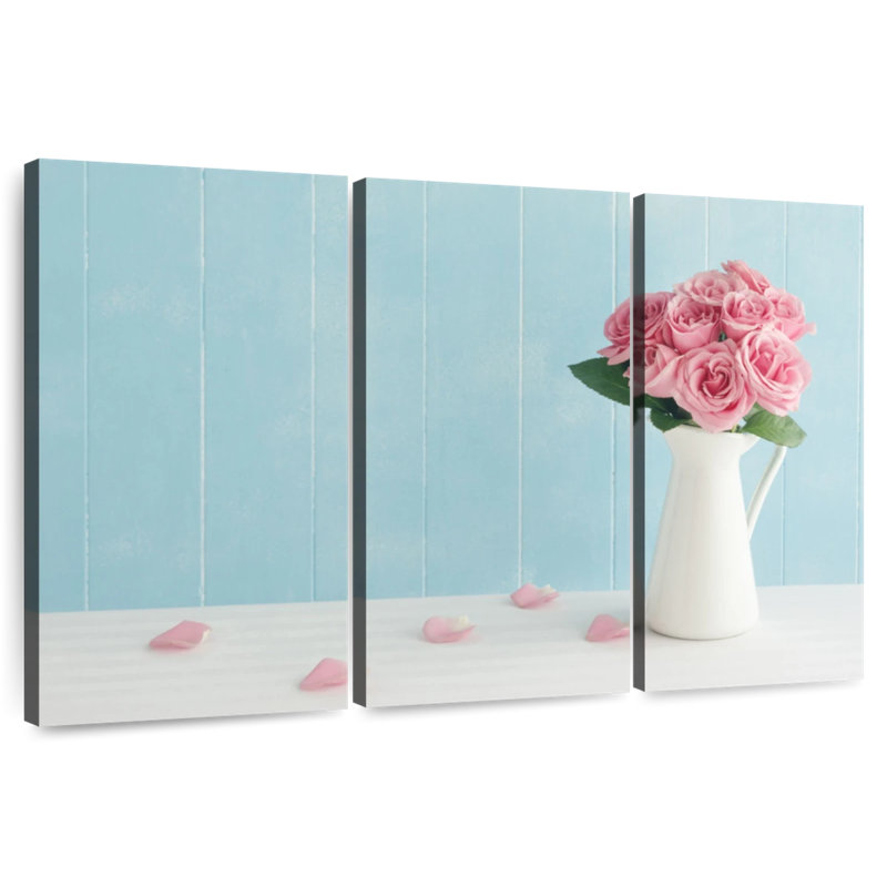 Roses fraîchement cueillies Harnek, H 32 po x l 50 po