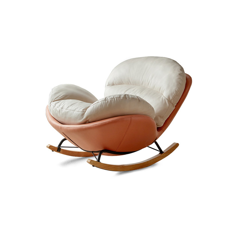 Chaises berçantes, Beige/Orange