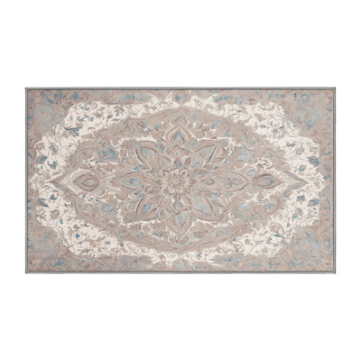 Machine Washable Gray Area Rug