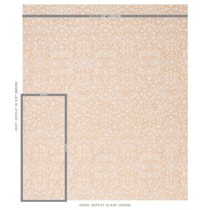 Tiana Embroidery Fabric, Natural
