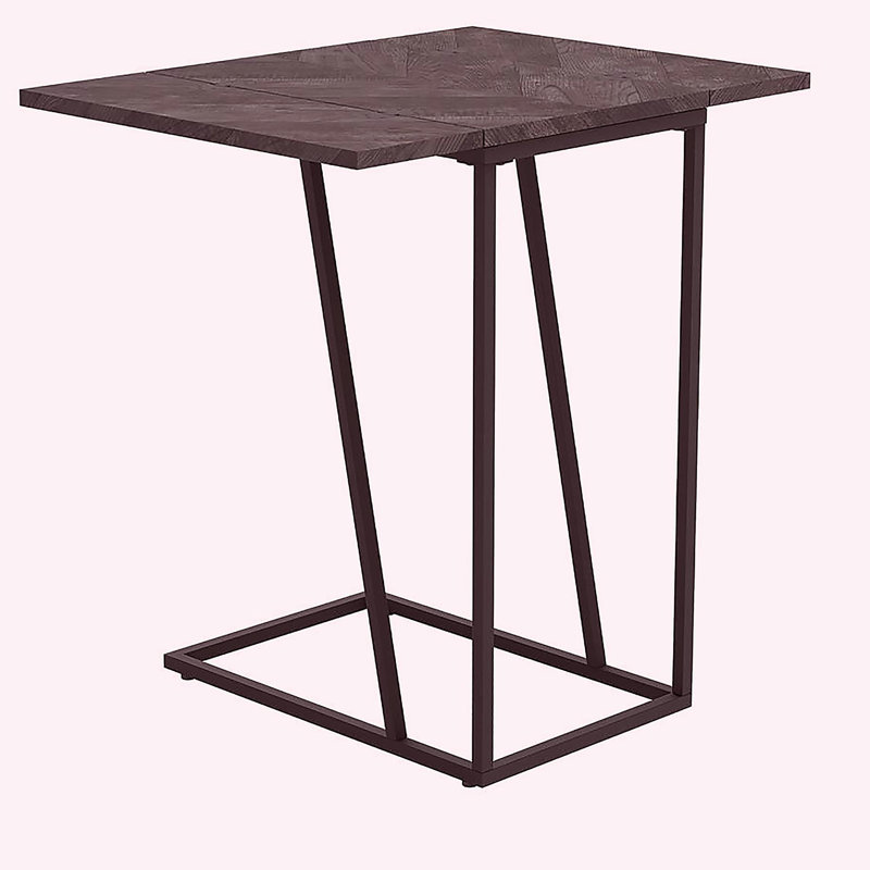 Country Grey and Sand Grey Rectangular Decorative Table, Black