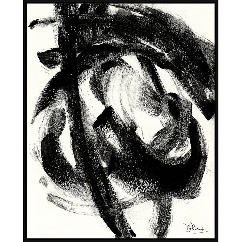 Homage To Kline I Giclee On Canvas by David Phoenix