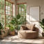 Fauteuil-lit en velours côtelé l 13 po x P 58 po x WF140
