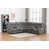 Similicuir gris foncé est en rupture de stock