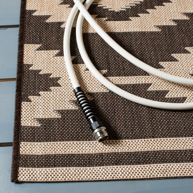 Tapis intérieur / extérieur Rohde Southwestern, Rectangle 3 pi x 5 pi