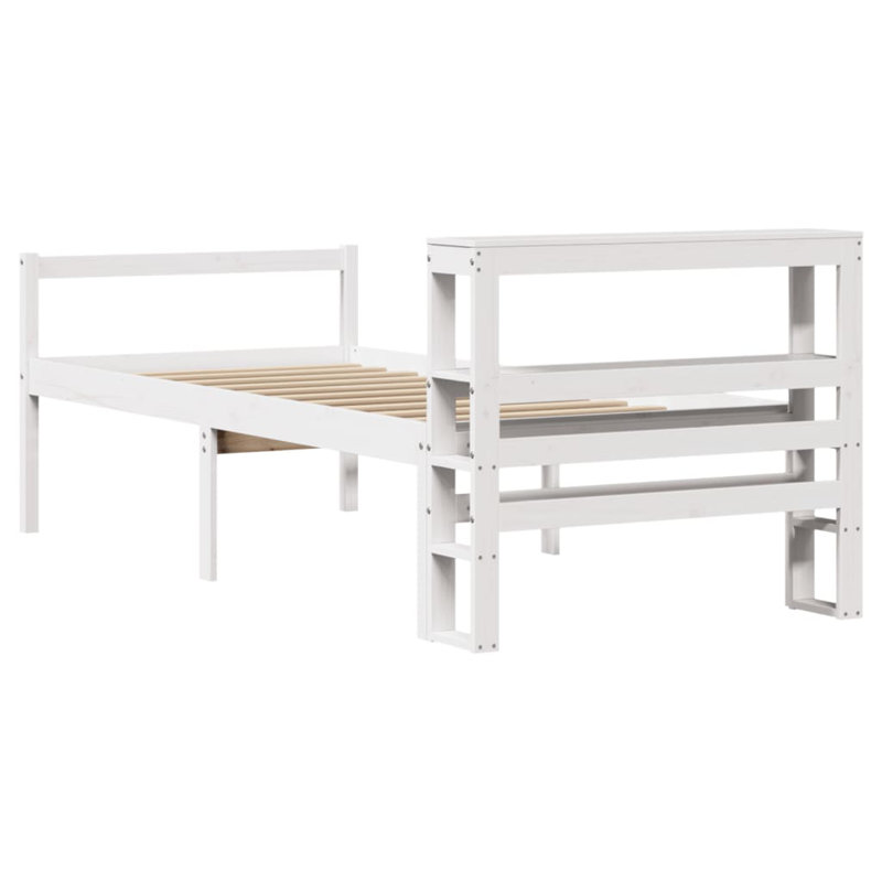 Solid Wood Bed, White, Small Single (2'6)