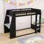Lit superposé en bois avec éclairage à DEL, bureau, tablettes de rangement et port de charge-1765551204-1717903137