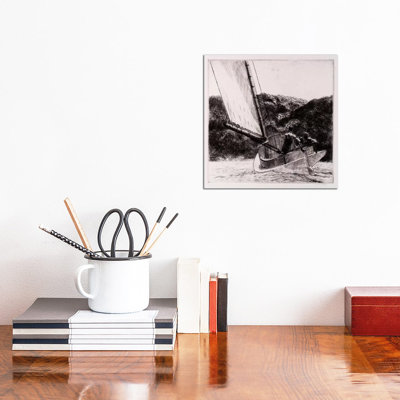 The Cat Boat by Edward Hopper - Wrapped Canvas Print