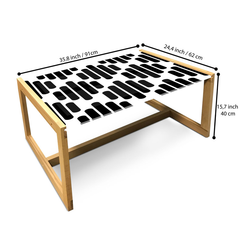 Jamirion Sled Coffee Table, 90cm H x 62cm W x 40cm D
