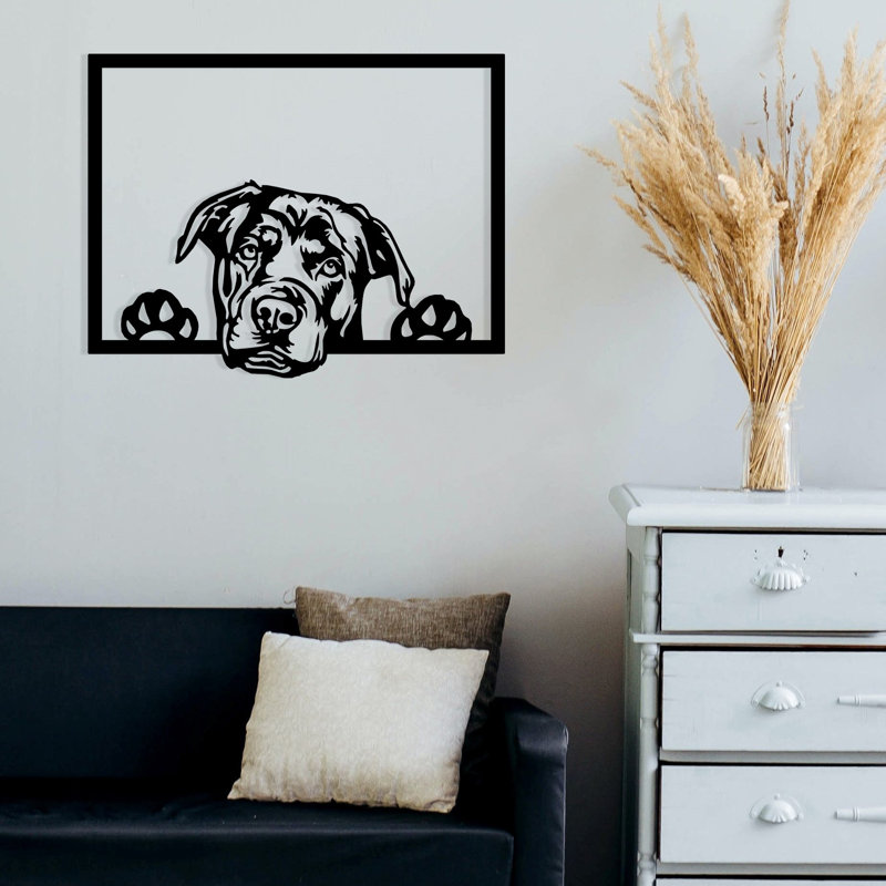Decorative Metal Wall Accessory, Black Finish, 27.6 x 21.3 inches | 100% Metal Construction, Thickness: 0.05 inches | Stylish Home Décor for Living Room, Bedroom, or Office | Durable & Modern Design