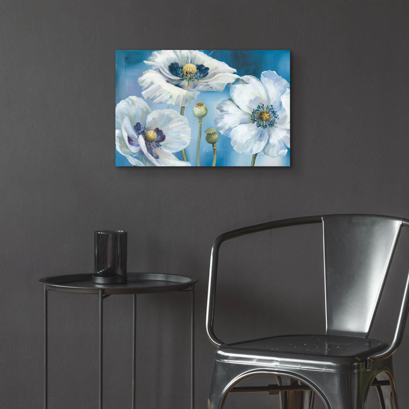 «Blue Dance I» par Lisa Audit, art mural en verre acrylique, H 16 po x l 24 po x P 0,2 po