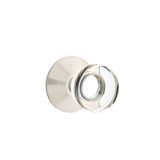 Privacy Modern Disc Crystal Knob with Modern Rose