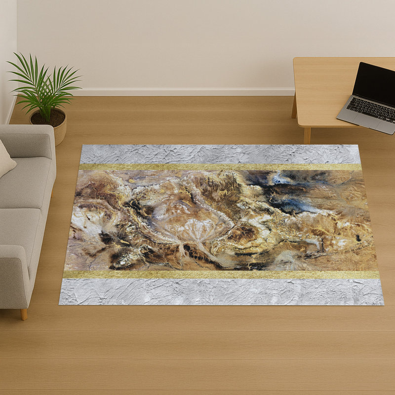Floral Area Rug, Runner 70 x 140 cm
