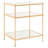 Hedwige Glass End Table with Storage