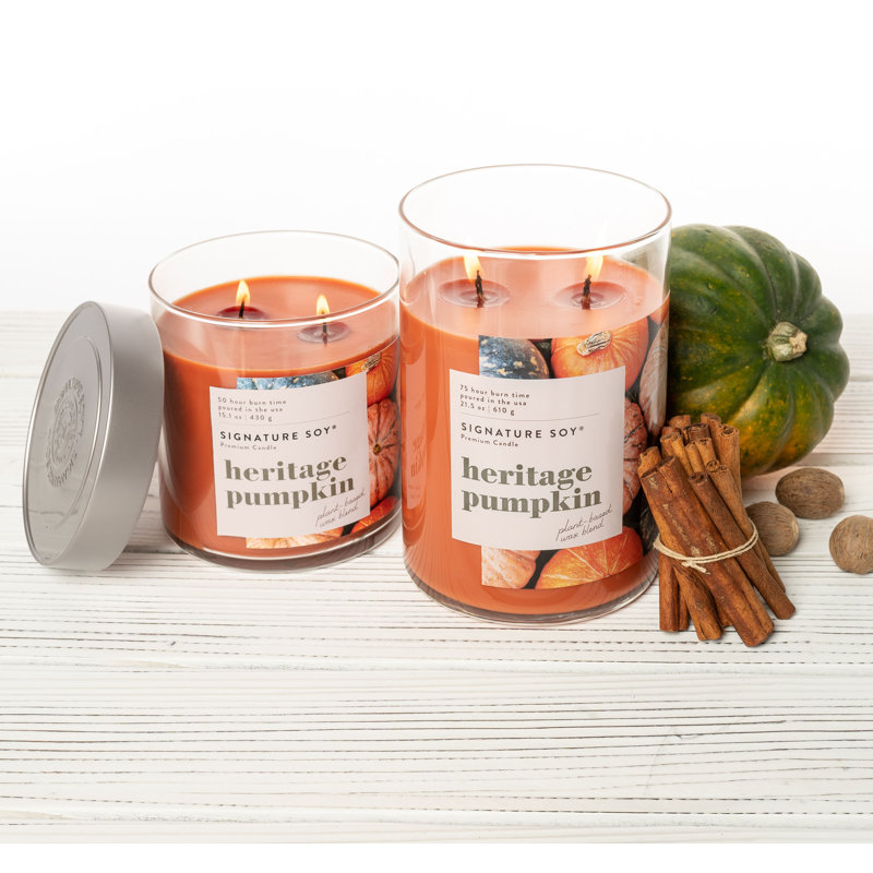 Bougie parfumée à la citrouille Signature, Pot 15,02 oz