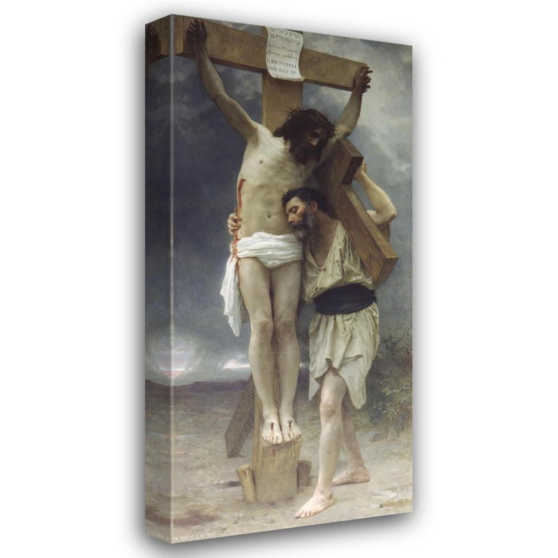 "Compassion" par William Bouguereau - Toile tendue avec châssis, H 40 po x l 28 po