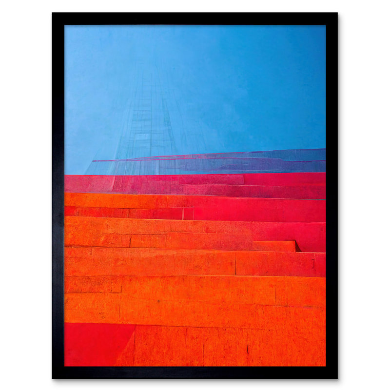 Steps - Single Picture Frame Print, 43.7cm H x 33.5cm W x 1.5cm D