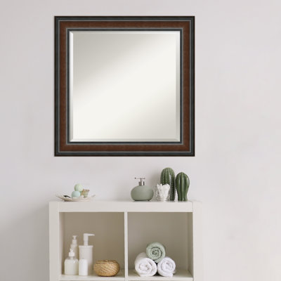 Roulston Wood Flat Wall Mirror