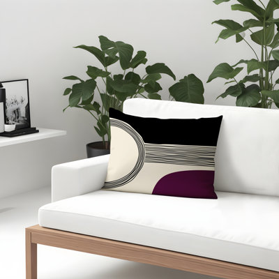 Housse et insert de coussin rectangulaire intérieur / extérieur Cassie
