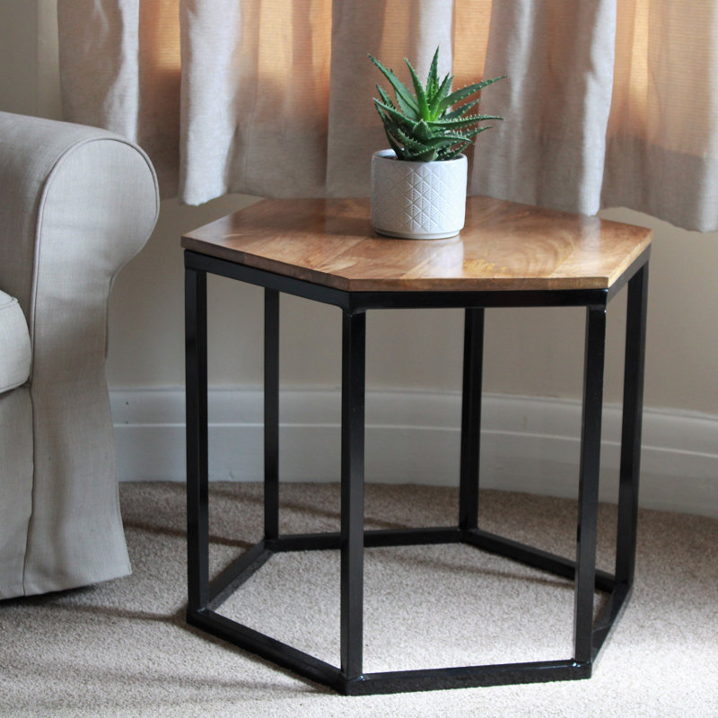 Hexagon Solid Wood Coffee Table