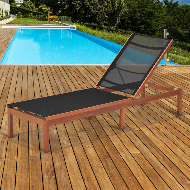 Imler Chaise Lounge in , Black