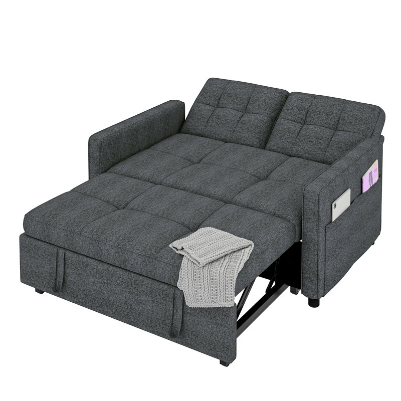Canapé-lit inclinable convertible 3 en 1 Balconera, Gris