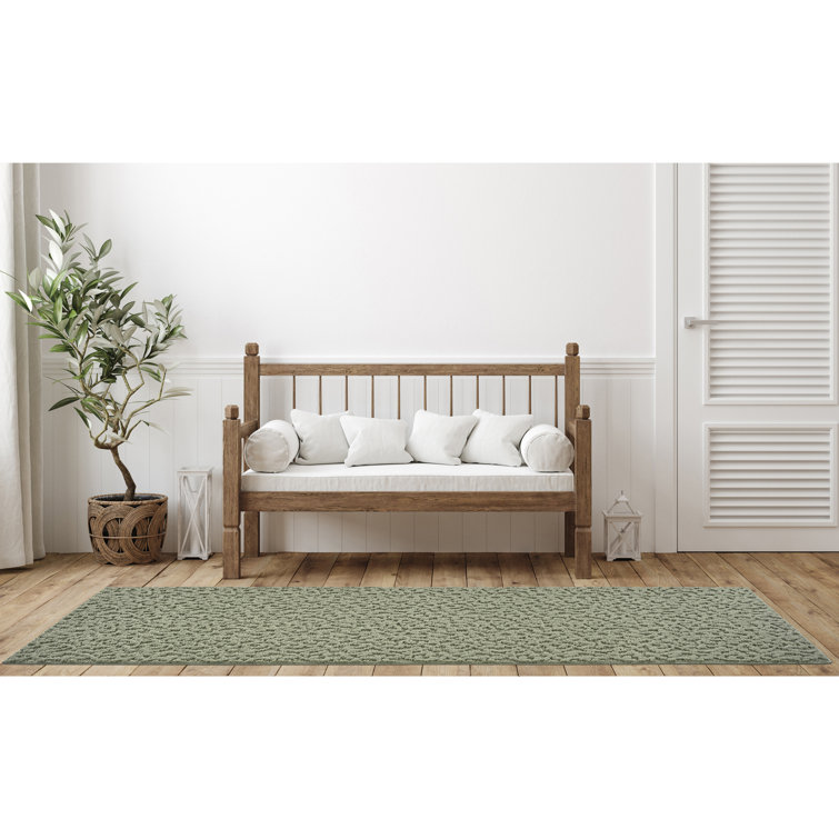 Tapis vert en polypropylène touffeté à la machine Edith