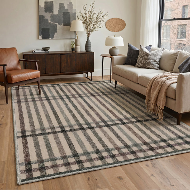 Tapis à carreaux Abdellah, Rectangulaire 8 pi x 10 pi