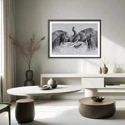«Nature Inspired Elephant Tai Chi» par Jun Zuo - Photographie de cadre photo sur papier