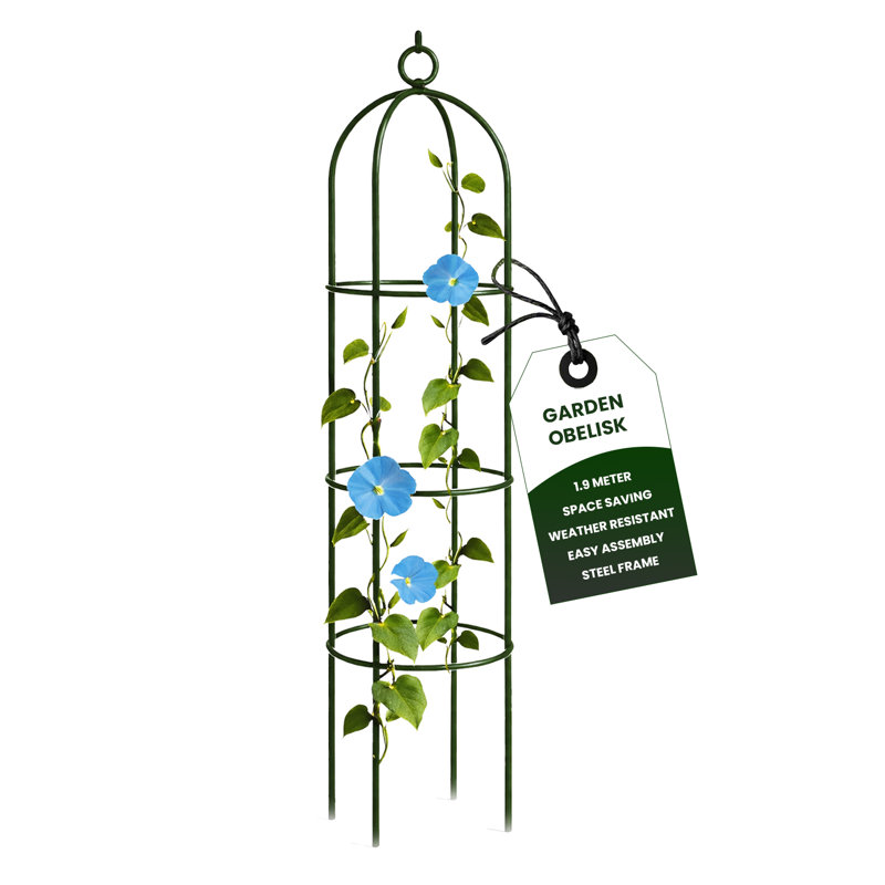 190cm H x 40cm W Metal Obelisk Trellis